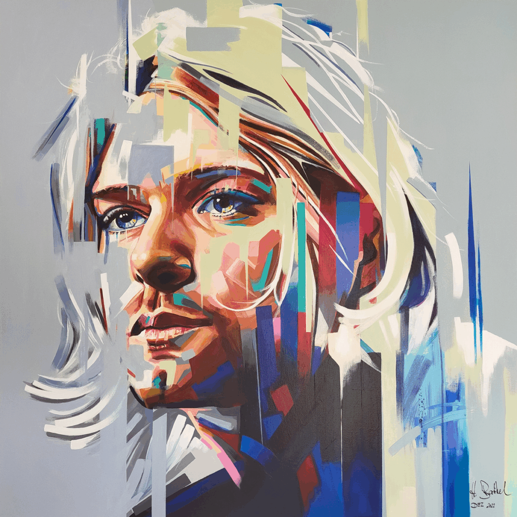 Kurt pop art portrait von kuenstler heinz barthel